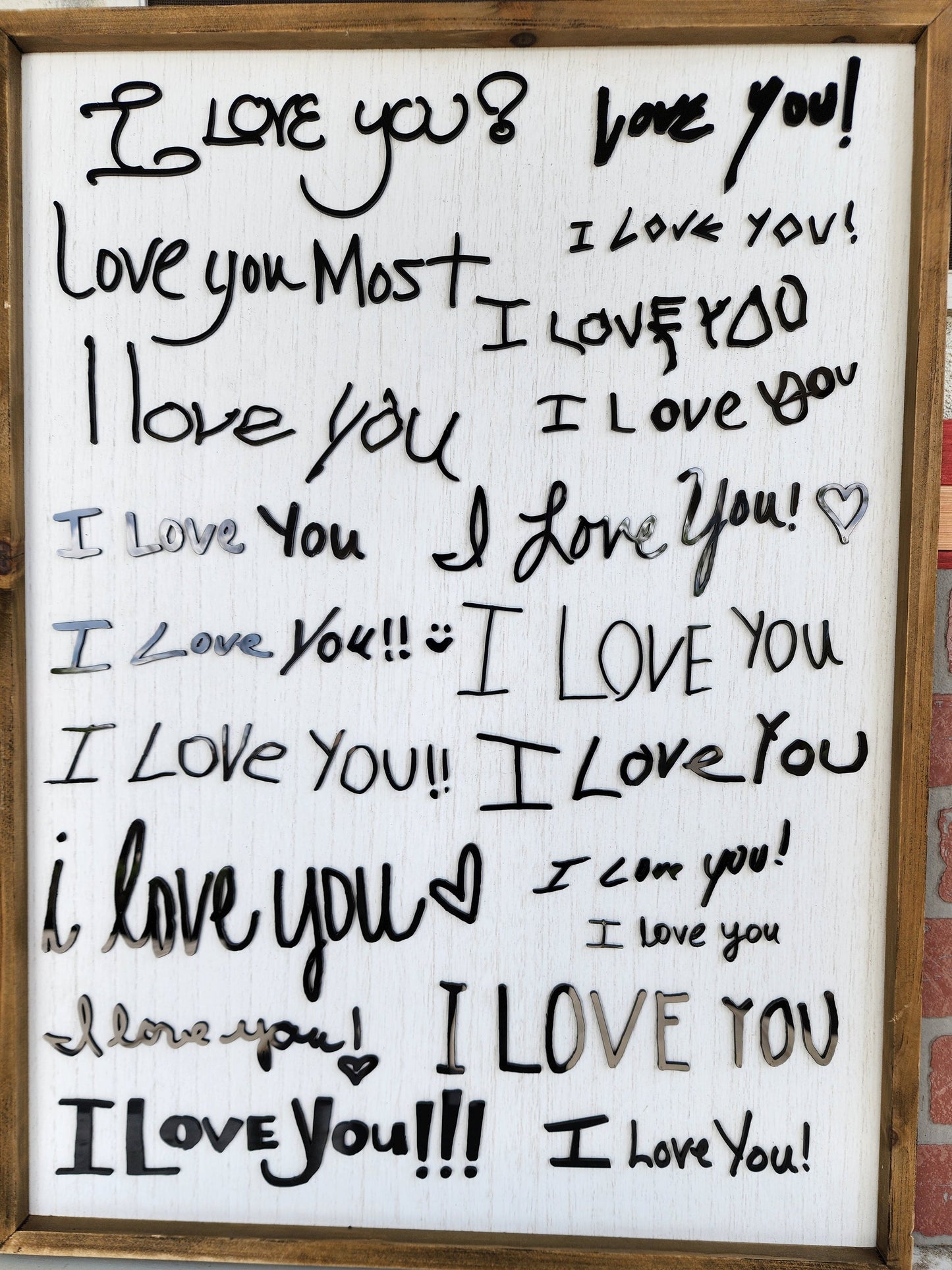 Custom I love you sign