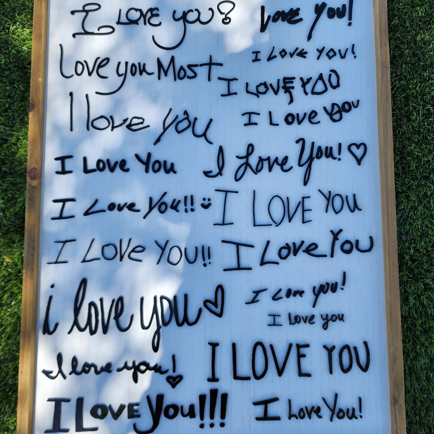Custom I love you sign