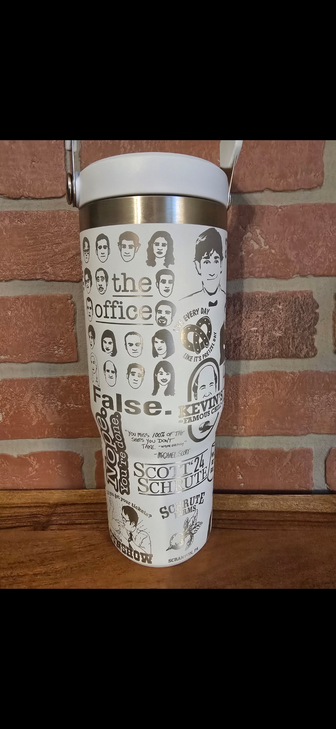 The Dunder Mifflin Engraved Stanley